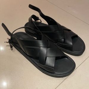 PRADA DAD SANDALS IN BLACK